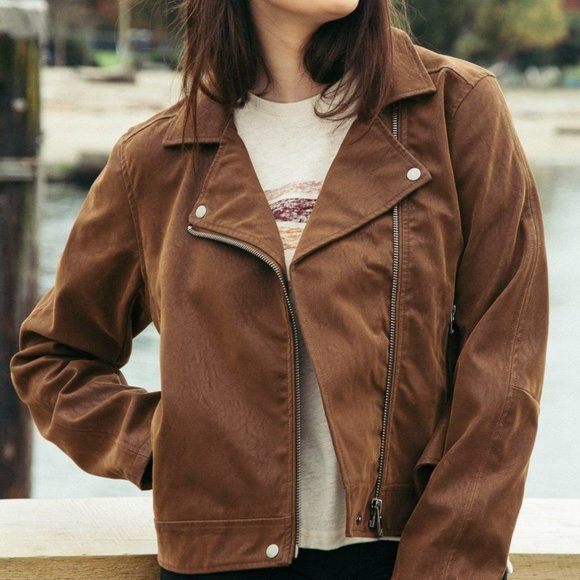 Thread & Supply Jackets & Blazers - Brown Leather Jacket